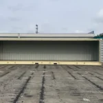 Contentor marítimo de 40 pés com rebordo de carga alto e lado aberto